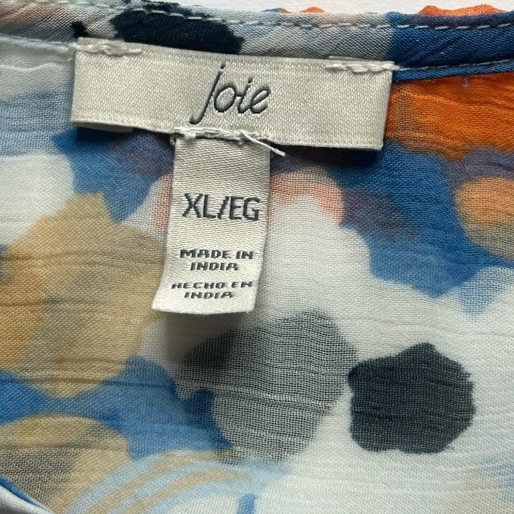 Joie NWT Limited Edition Floral Fields Maxi Dress Women sz XL boho high low hem - Picture 8 of 14